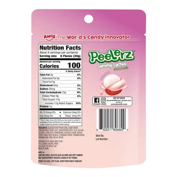 Amos 4D Peelerz Peelable Fruit Gummy Candy (6oz) Multiple Flavors - Image 12