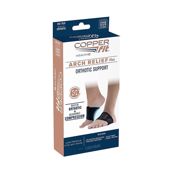 Copper Fit® Arch Relief Plus Orthotic Support Foot Compression Bands (1 Pair) - Image 10