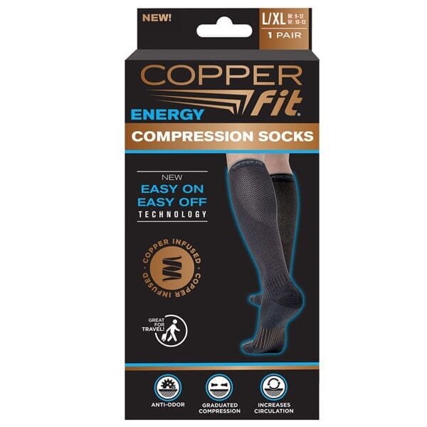 Copper Fit® Energy Compression Knee-High Unisex Socks (1 Pair) Multiple Sizes - Image 10