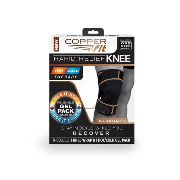 Copper Fit® Rapid Relief Hot & Cold Unisex Knee Wrap - Image 3