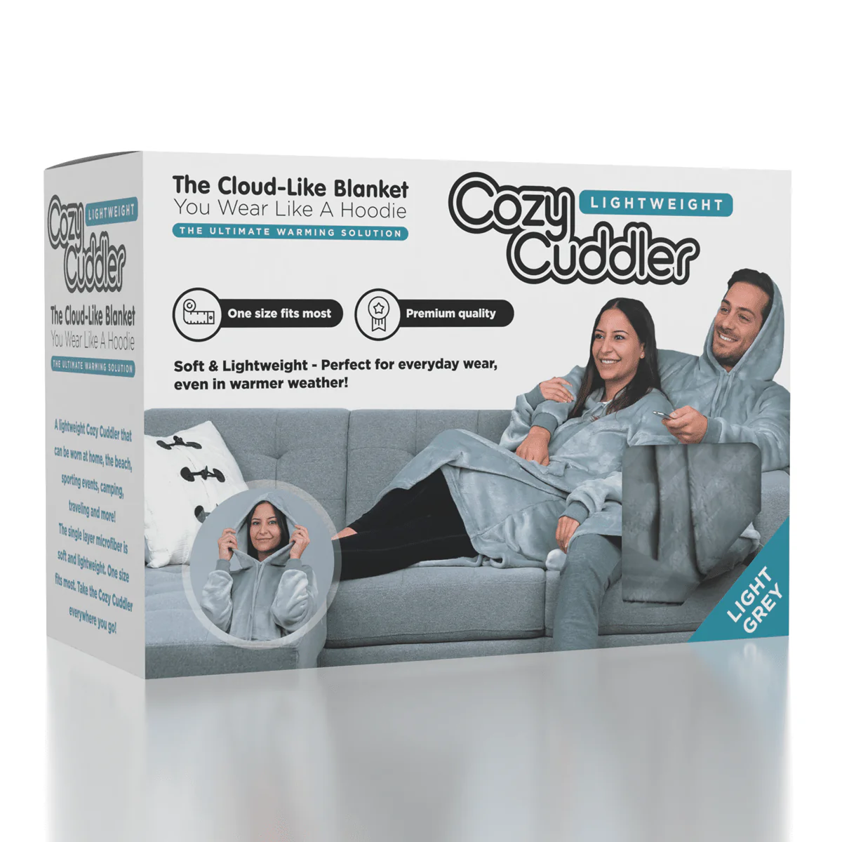 Lightweight Cozy Cuddler Cloud-Like Blanket Hoodie (Multiple Colors) - Image 12