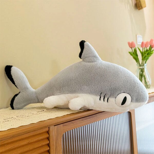 Extra Long Animal Plush Toy 4.5ft Body Pillow - Shark Kitten - Image 4