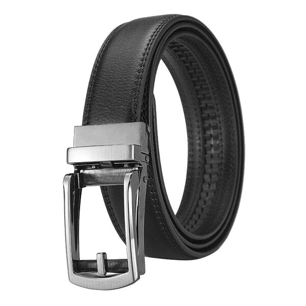 FlexClick Unisex Adjustable Micro-Increment Black Leather Belt (1pc) Fits 28" to 46" Waist - Image 7