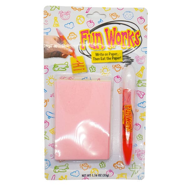 Fun Works Edible Paper Notepad w/ Candy Gel Pen | 24 Sheets - Image 4