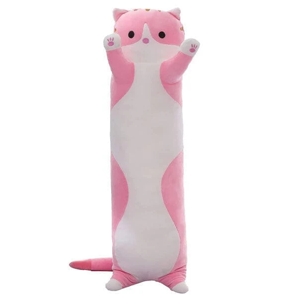 Long Animal Plush Toy Styles (3FT Long!) | Pink Tabby Cat - Image 6