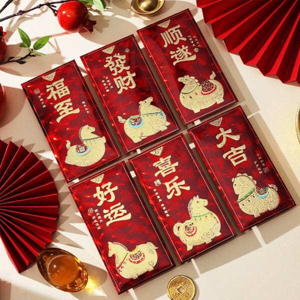 Lucky Lunar New Year Fire Horse Gift Envelopes (6pk) - Image 4
