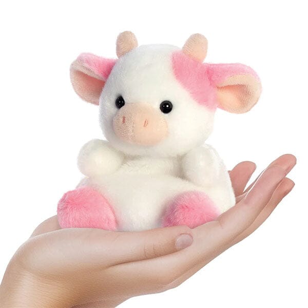 Original Palm Pals™ Belle Strawberry Cow 5" Plush Toy - Image 6