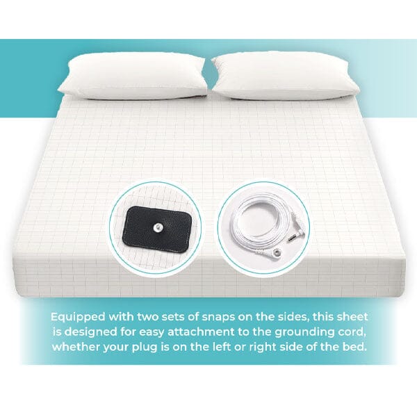 Quantum Grounding Sheet Cotton Queen Size Fitted Bed Sheet - Image 6