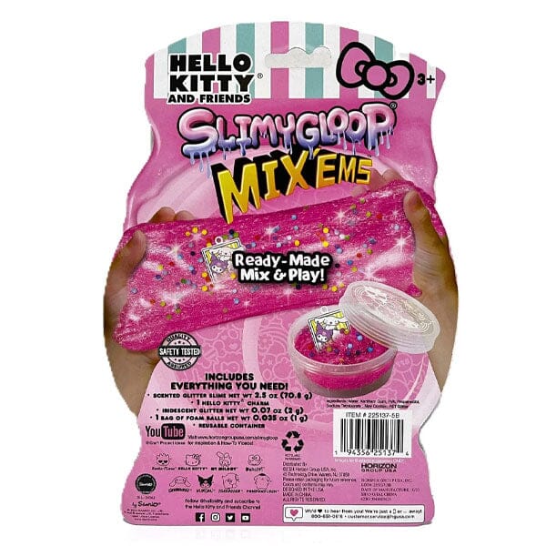 Sanrio Hello Kitty & Friends SlimyGloop Mix'Ems Pre-Made Slime & Accessories Kit (2.5oz) Multiple Styles - Image 4