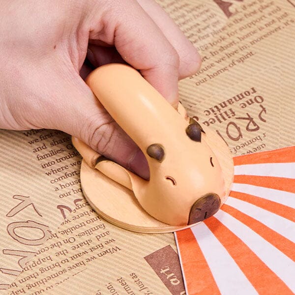 SqueezeSquad Taba Deluxe Premium Silicone Squishy Fidget Toy - Capybara - Image 3