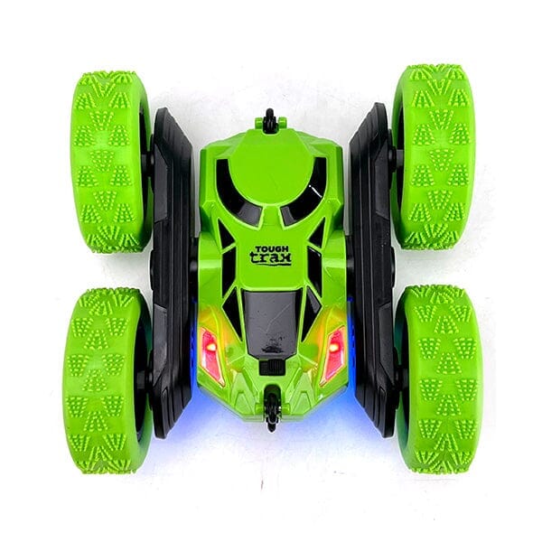 Tough Trax Whizzer 4WD Remote Control Stunt Car w/ Headlights! - Image 4