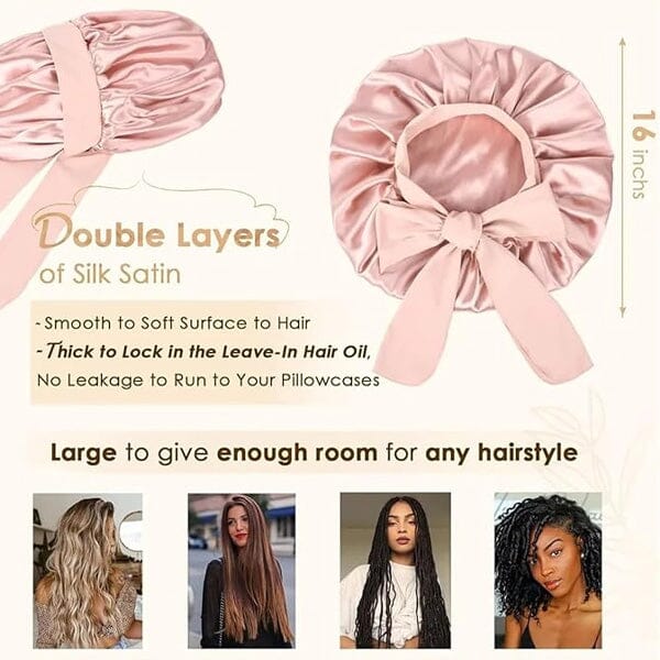 WOW NiteGlam: Silky Satin Sleep Bonnet - Image 7